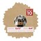 Beige Suede Mat Board for 12x12 Frames - Circle Opening for 6x6 Photos